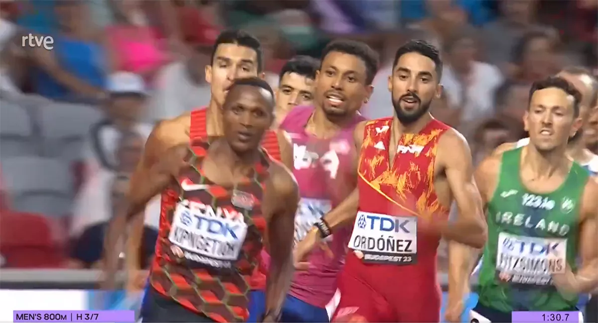 El atleta berciano Saúl Ordóñez se mete en la semifinal de 800 del Mundial de Budapest