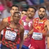 Archivo. El atleta berciano Saúl Ordóñez se mete en la semifinal de 800 del Mundial de Budapest