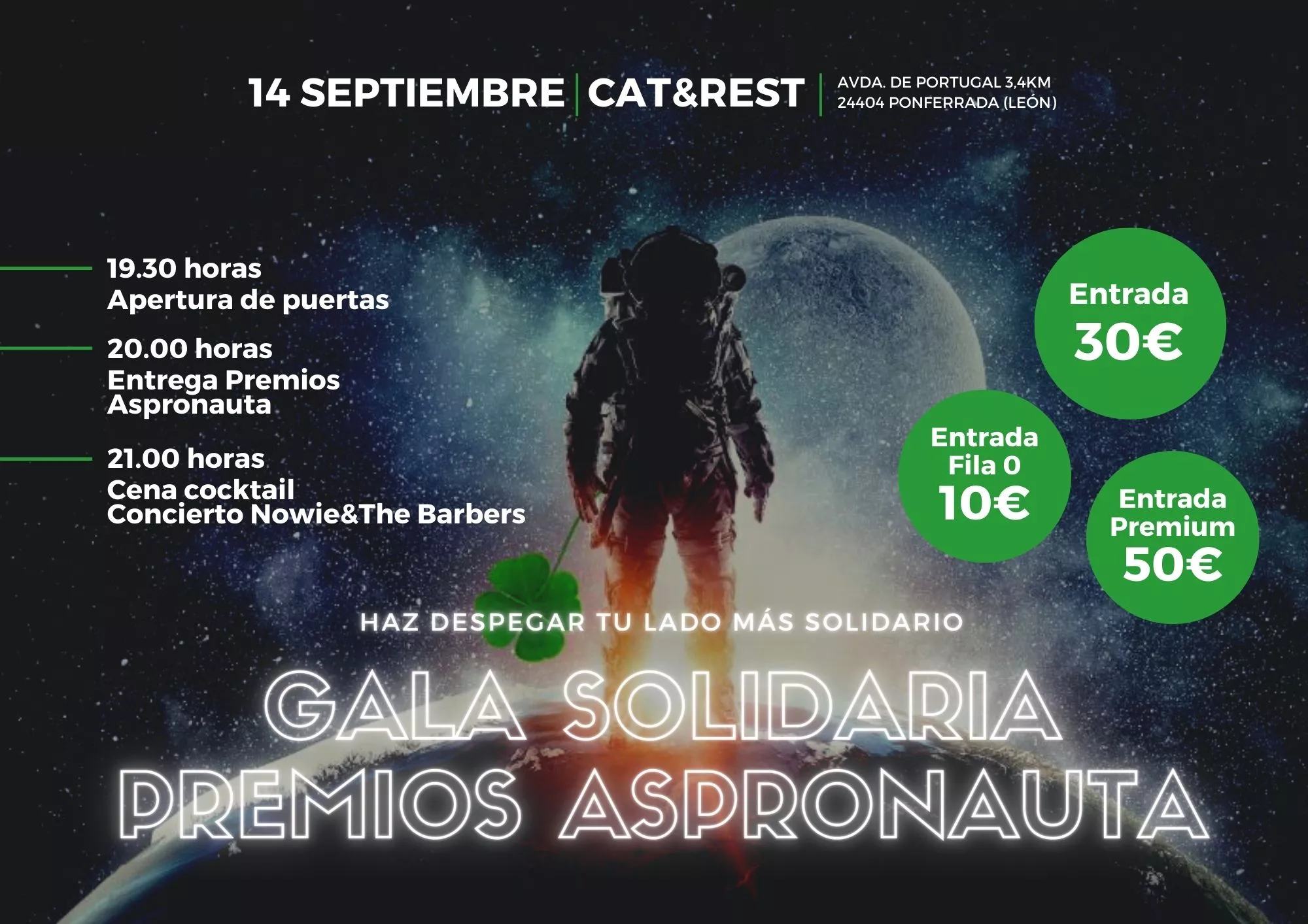 Cartel Gala Solidaria Premios Aspronauta Cartel Gala Solidaria Premios Aspronauta