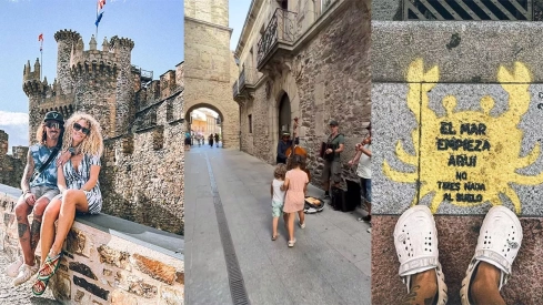 La influencer Azahara Luque (@curly.azahara) muestra los lugares con más encanto de Ponferrada a su medio millón de seguidores 