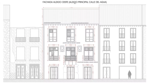 Imagen de la fachada principal de Casa Gil por Paula Nuñez