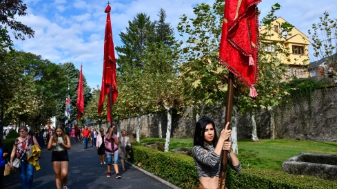  Tradicional procesión y comitiva de autoridades en el día del Cristín de Bembibre  (60)