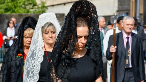  Tradicional procesión y comitiva de autoridades en el día del Cristín de Bembibre  (86)