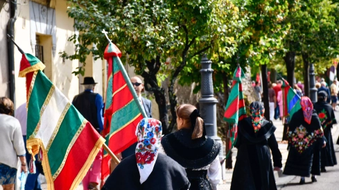  Tradicional procesión y comitiva de autoridades en el día del Cristín de Bembibre  (91)