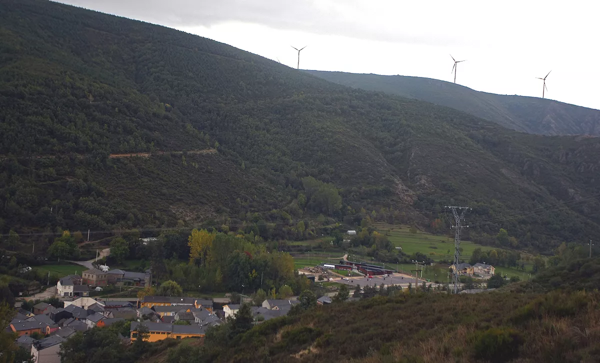 Parque eólico en El Bierzo