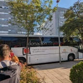 Autobús para donar sangre en El Bierzo