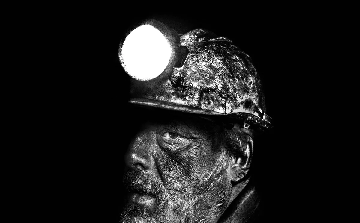Foto ganadora 'Retrato de un minero en Asturias' Javier Arcenillas Incuna 2022