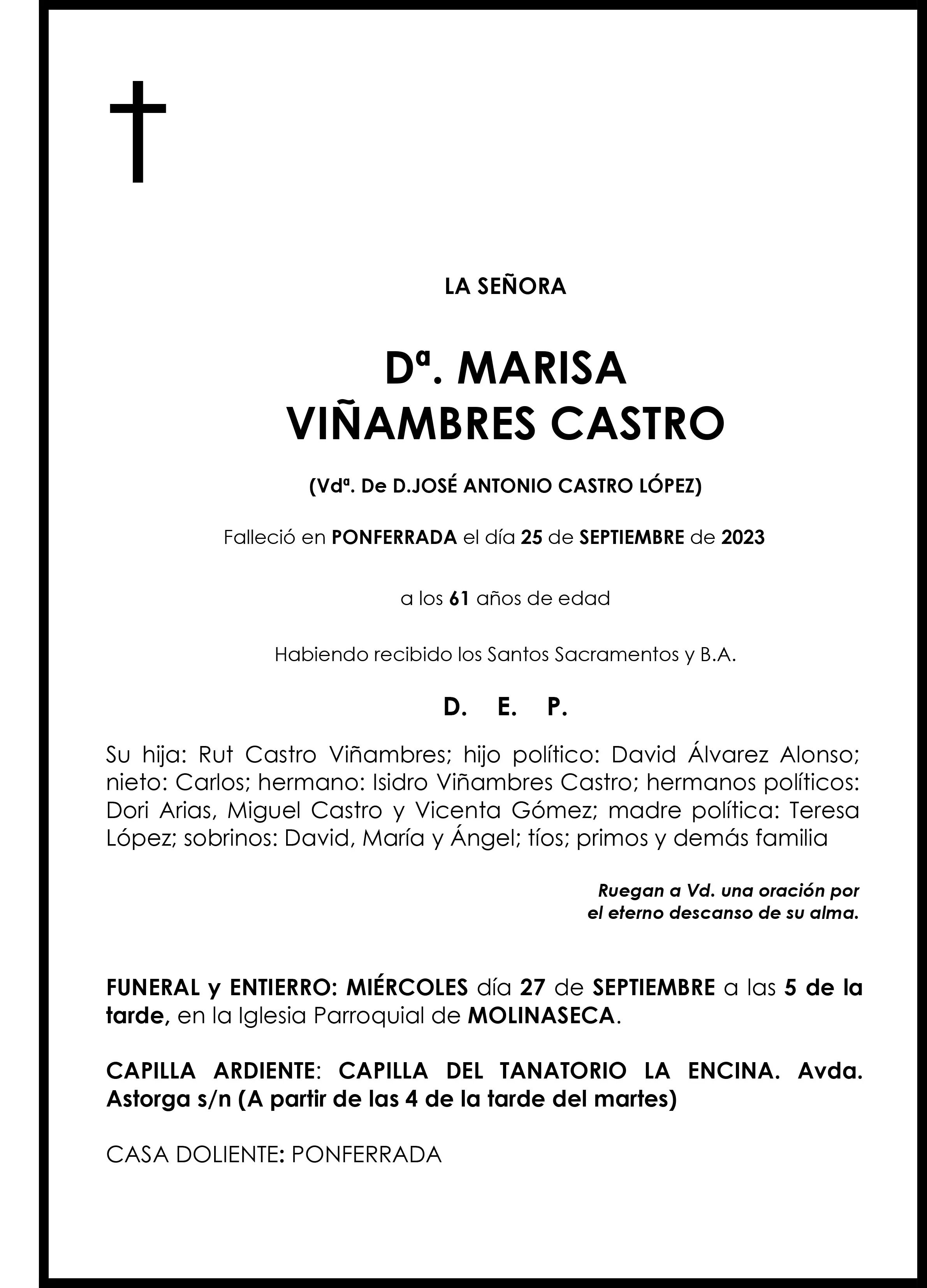 MARISA VIÑAMBRES CASTRO