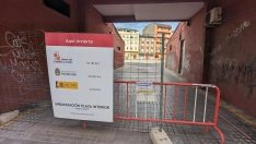 Obras en la Plaza Interior de Ponferrada Obras en la Plaza Interior de Ponferrada