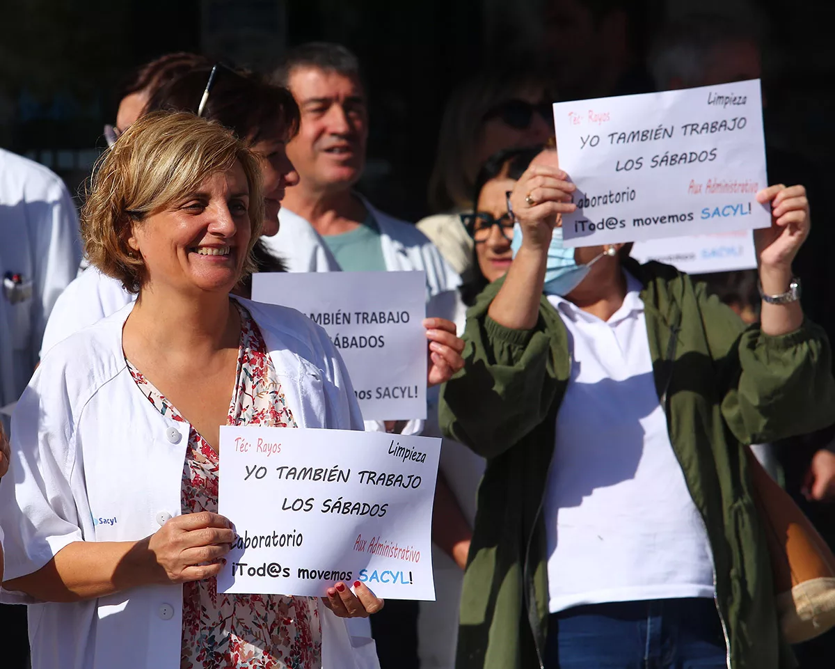 Concentración del personal estatutario de Sanidad del Bierzo (2)