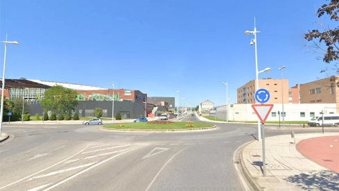 Rotonda donde se ubicará la bandera de España