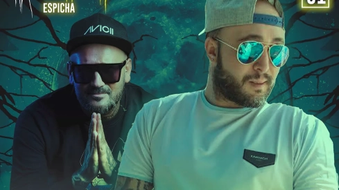 Cartel Kiko Rivera y Albert Novo para la espicha