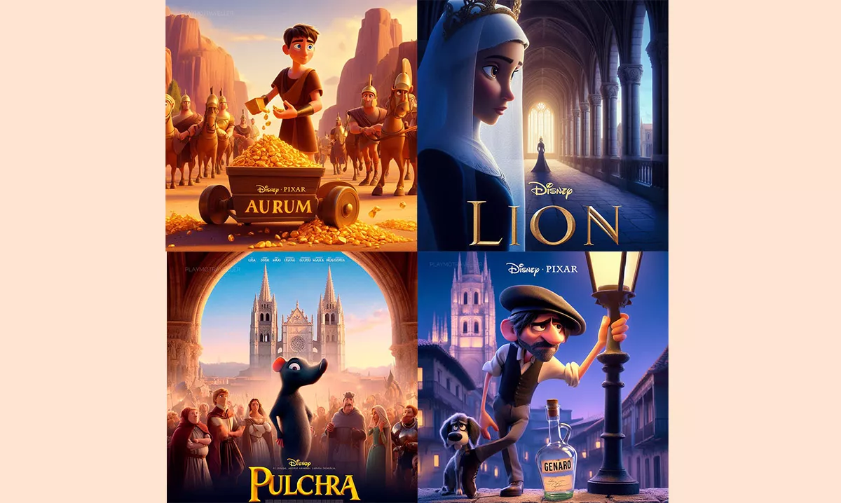 Carteles de películas Pixar y Disney inspiradas en la historia de León y El Bierzo
