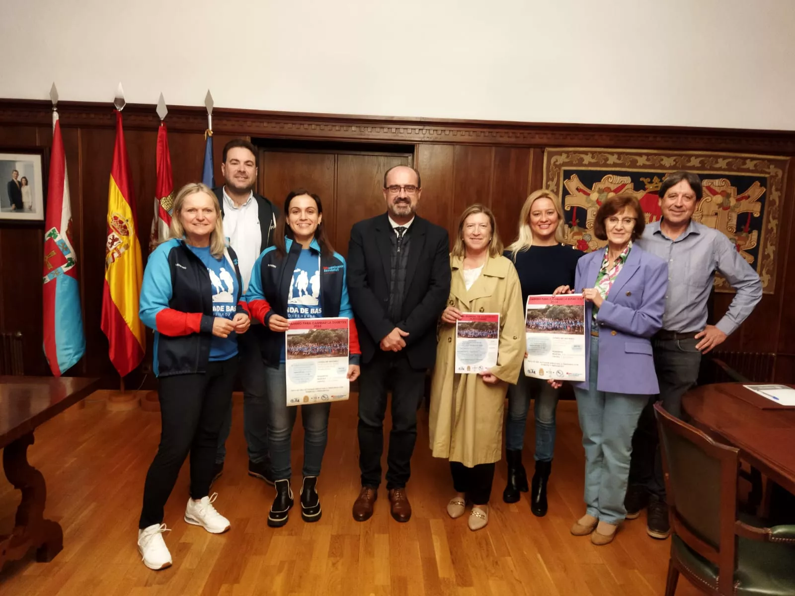 Bas Van de Goor y el Ayuntamiento de Ponferrada caminarán juntos contra la diabetes el próximo enero