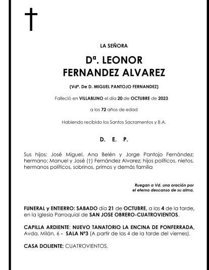 LEONOR FERNANDEZ ALVAREZ