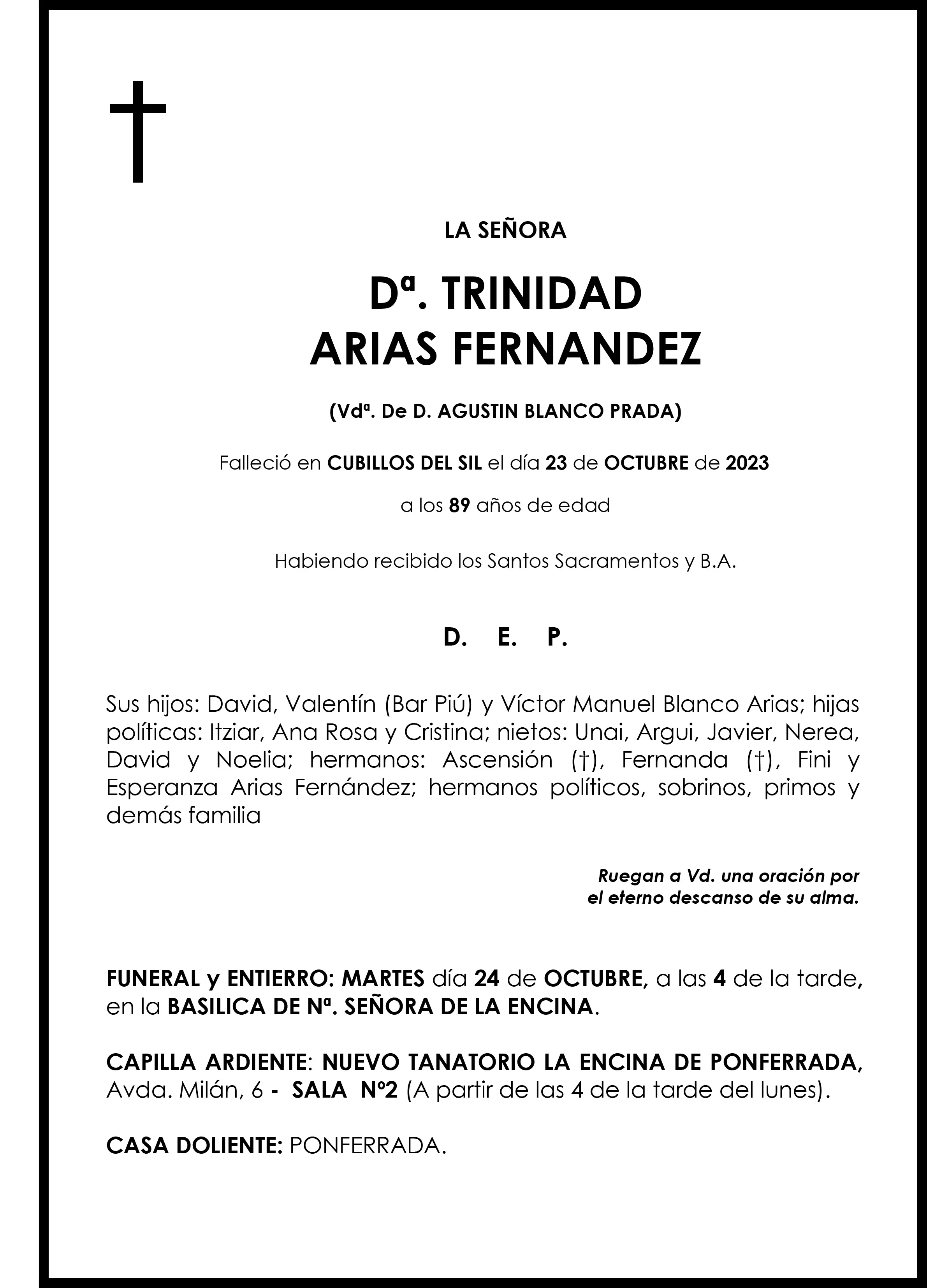 TRINIDAD ARIAS FERNÁNDEZ