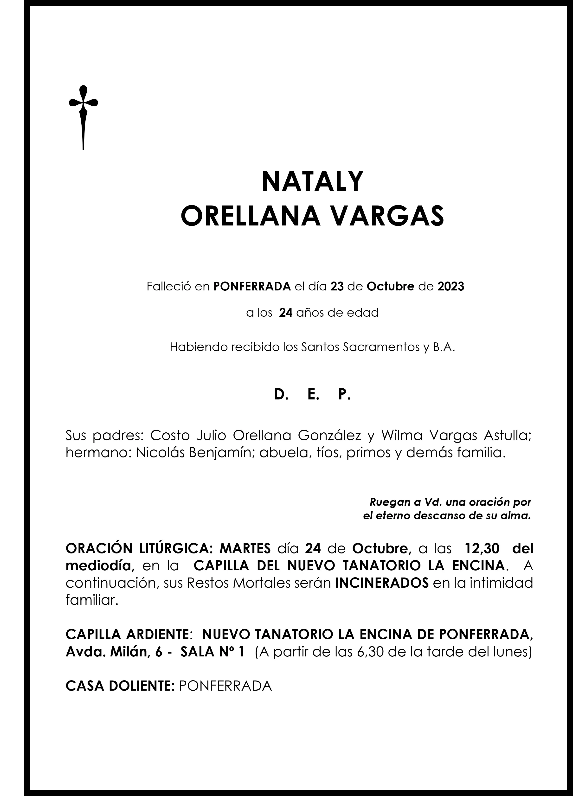 NATALY ORELLANA VARGAS