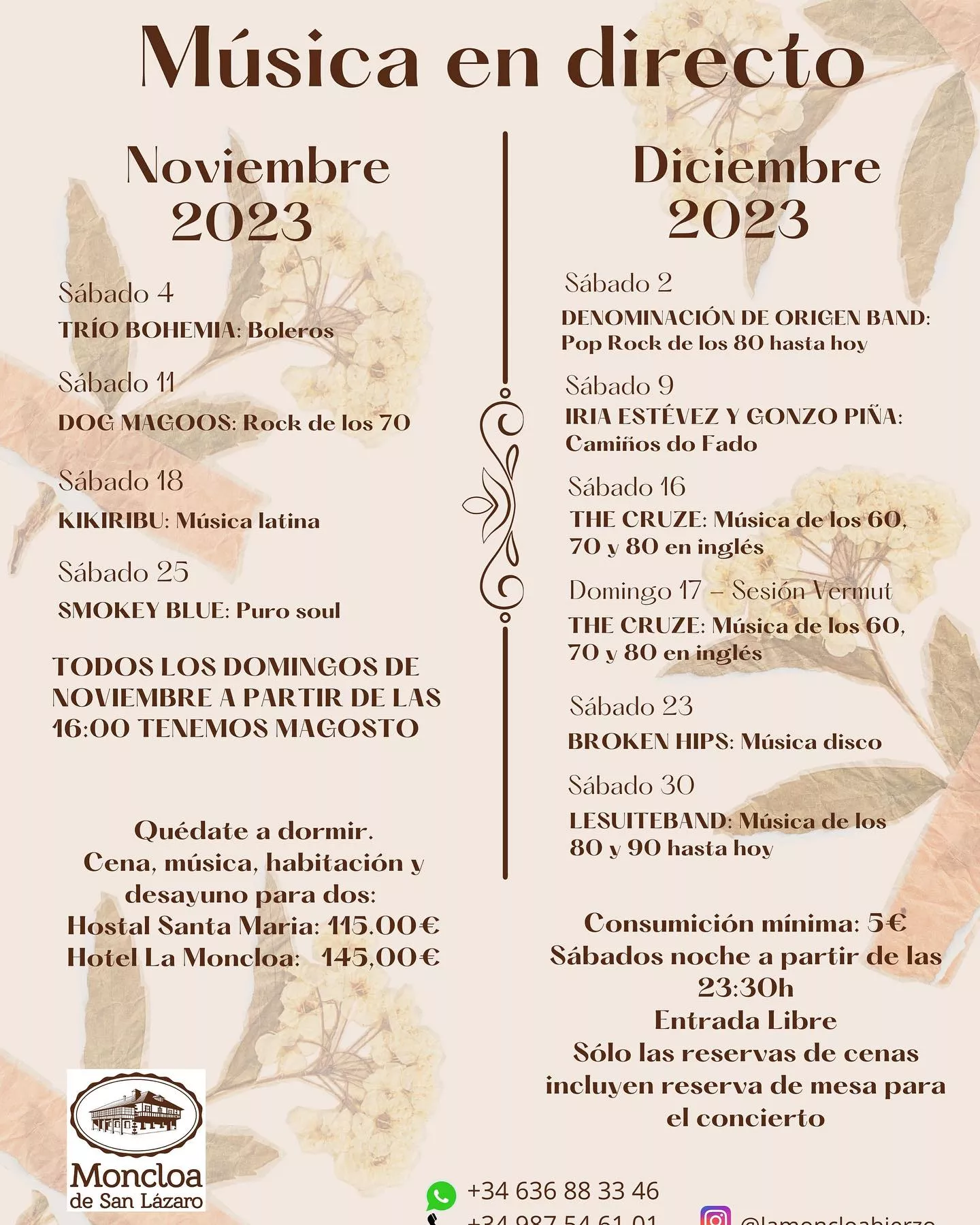 Otoño musical en La Moncloa de San Lázaro Otoño musical en La Moncloa de San Lázaro