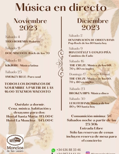 Otoño musical en La Moncloa de San Lázaro