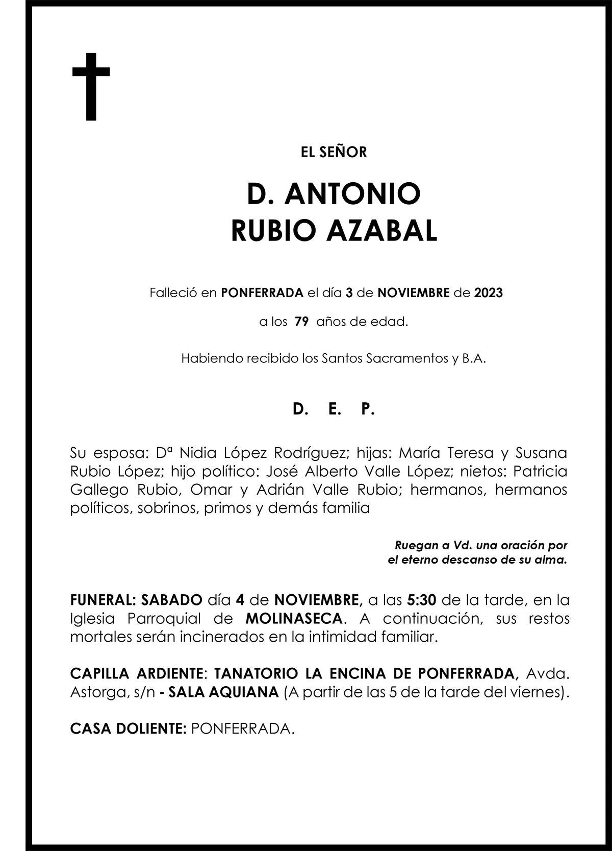 ANTONIO RUBIO AZABAL