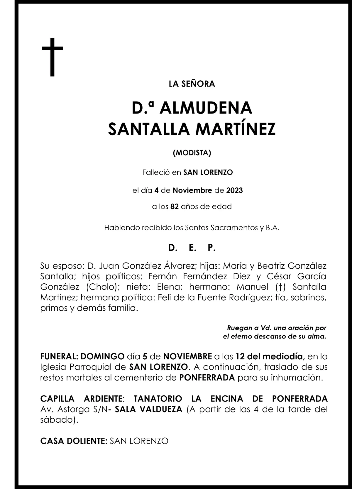ALMUDENA SANTALLA MARTINEZ