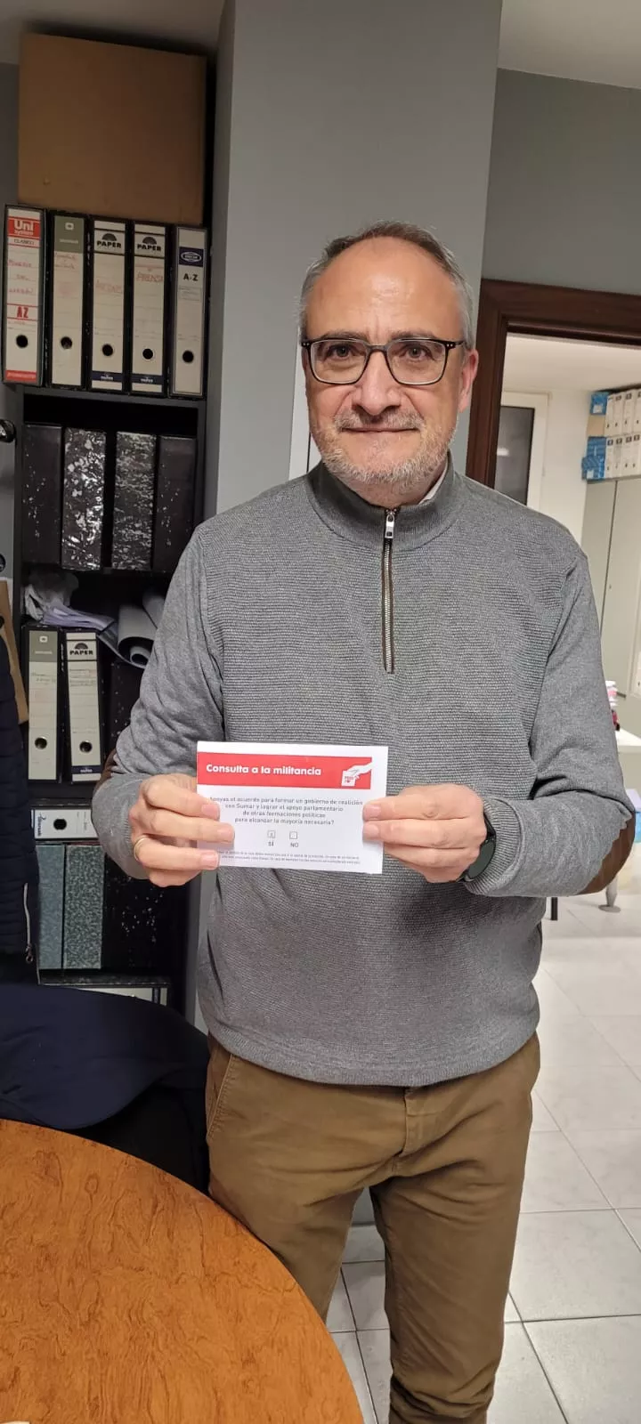 Imagen del momento de la votación