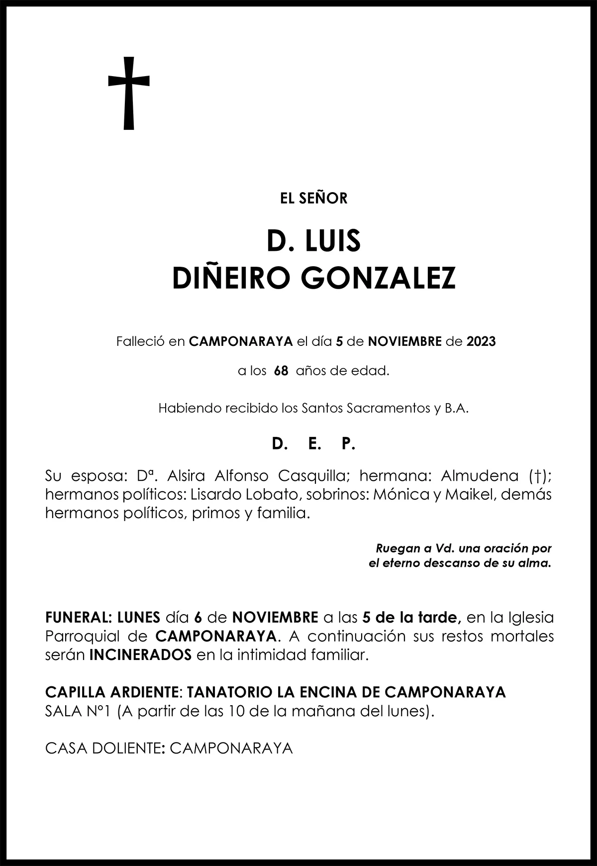 LUIS DIÑEIRO GONZÁLEZ