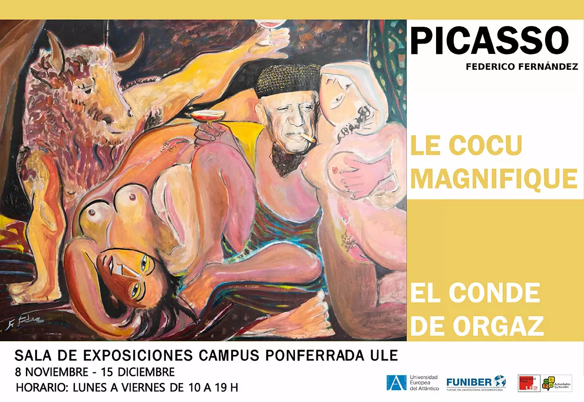 Cartel exposición 'Le Cocu Magnifique y el Conde de Orgaz'. Cartel exposición 'Le Cocu Magnifique y el Conde de Orgaz'.