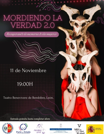 Cartel 'Mordiendo la verdad'