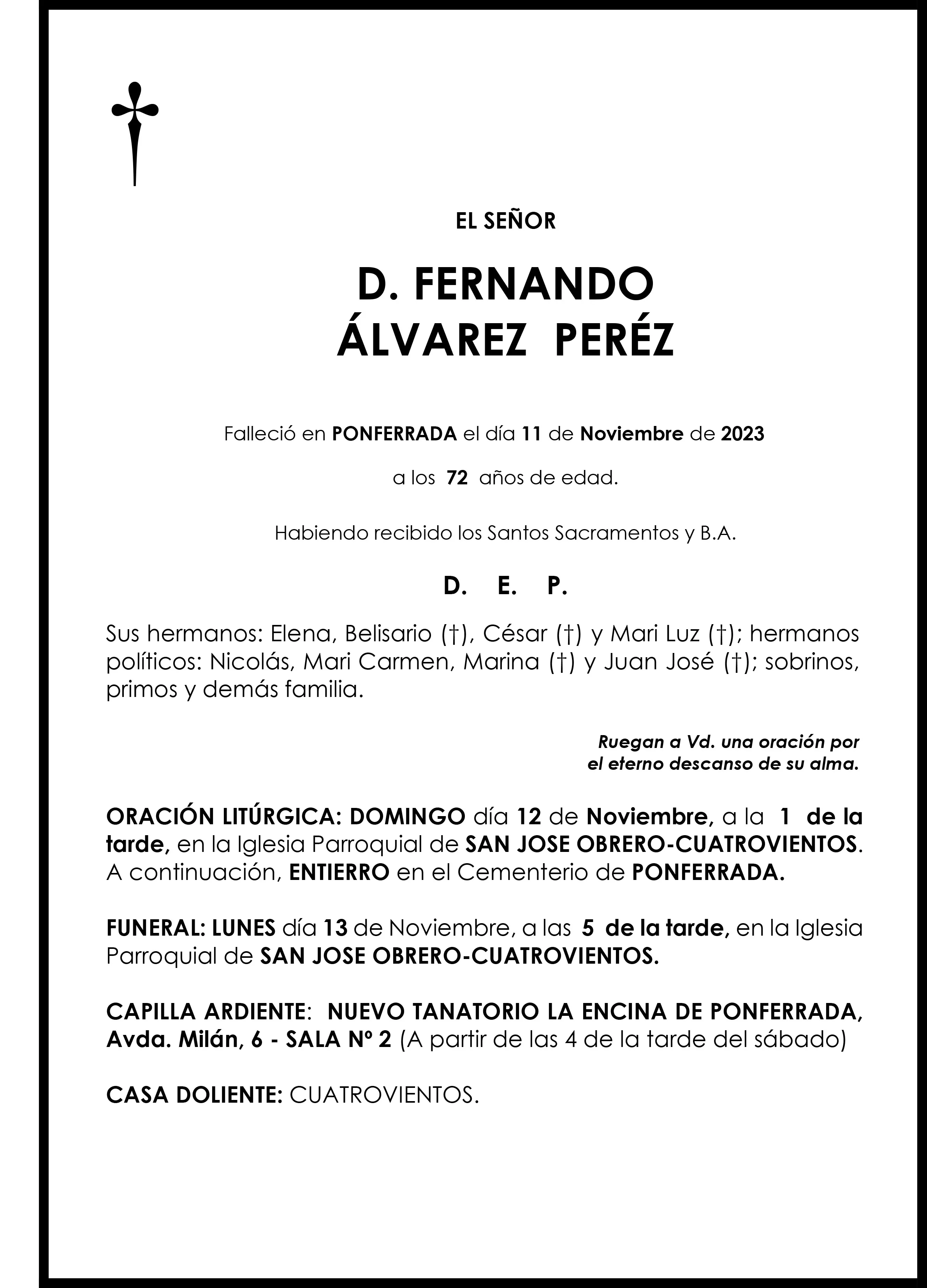 FERNANDO ALVAREZ PEREZ