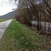 Foto de archivo de la crecida del río Sil a su paso por Ponferrada | Importante crecida de los ríos en El Bierzo con el Sil en Matarrosa superando el umbral por la borrasca Kirk Foto de archivo de la crecida del río Sil a su paso por Ponferrada | Importante crecida de los ríos en El Bierzo con el Sil en Matarrosa superando el umbral por la borrasca Kirk