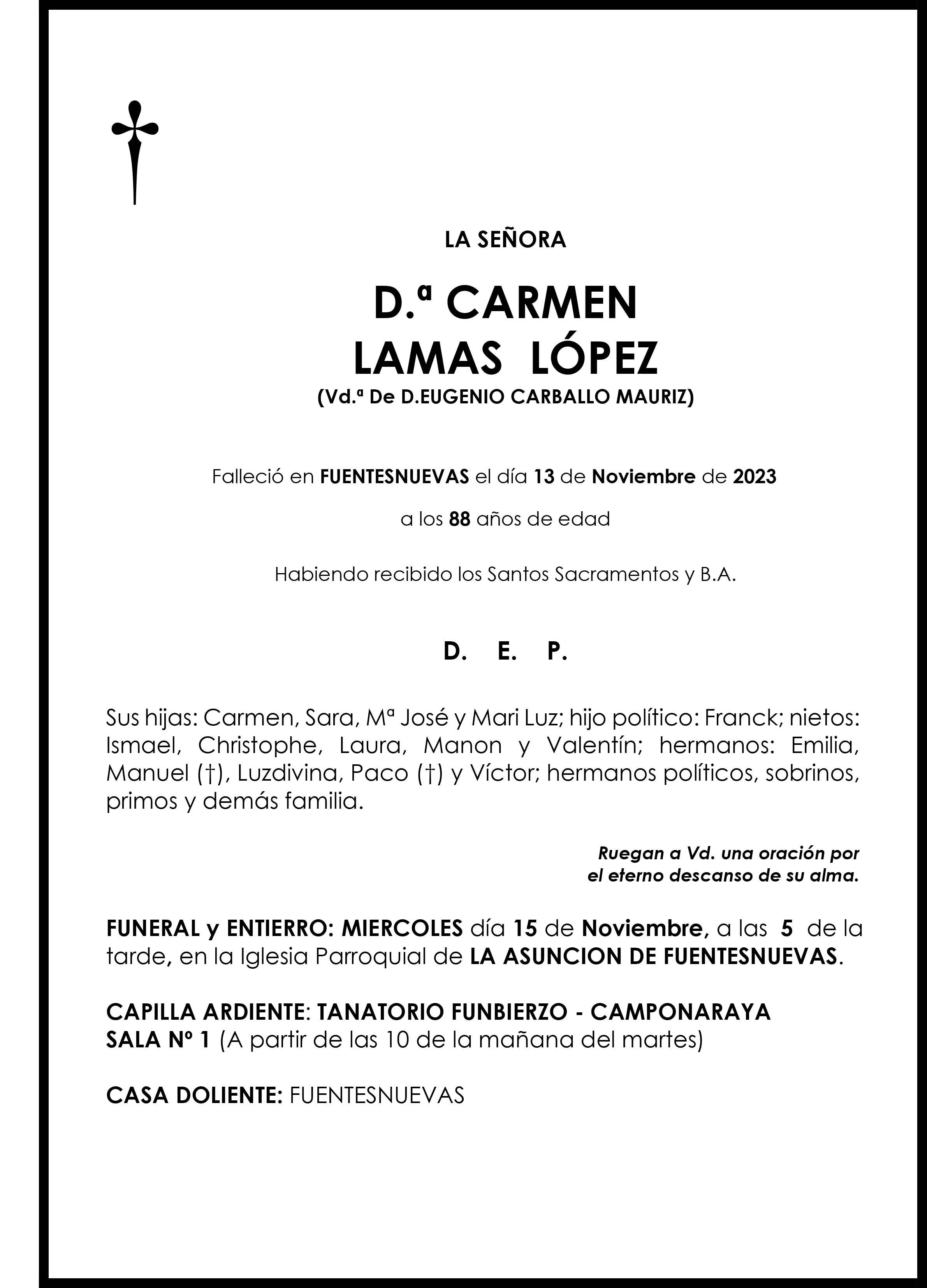 CARMEN LAMAS LOPEZ