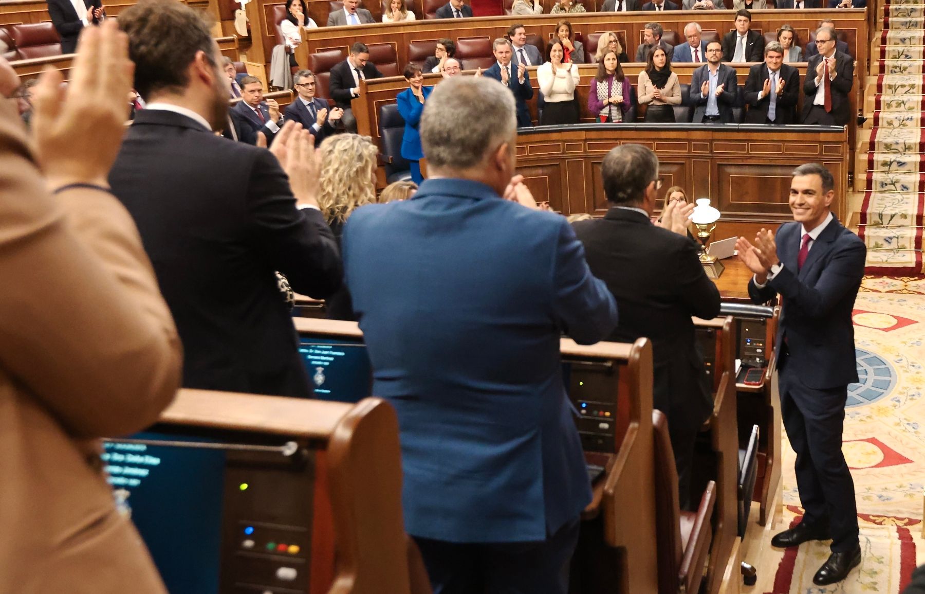 Imagen del debate de investidura de Pedro Sánchez