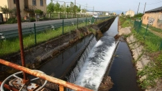 Canal Bajo del Bierzo en imagen de archivo Canal Bajo del Bierzo en imagen de archivo