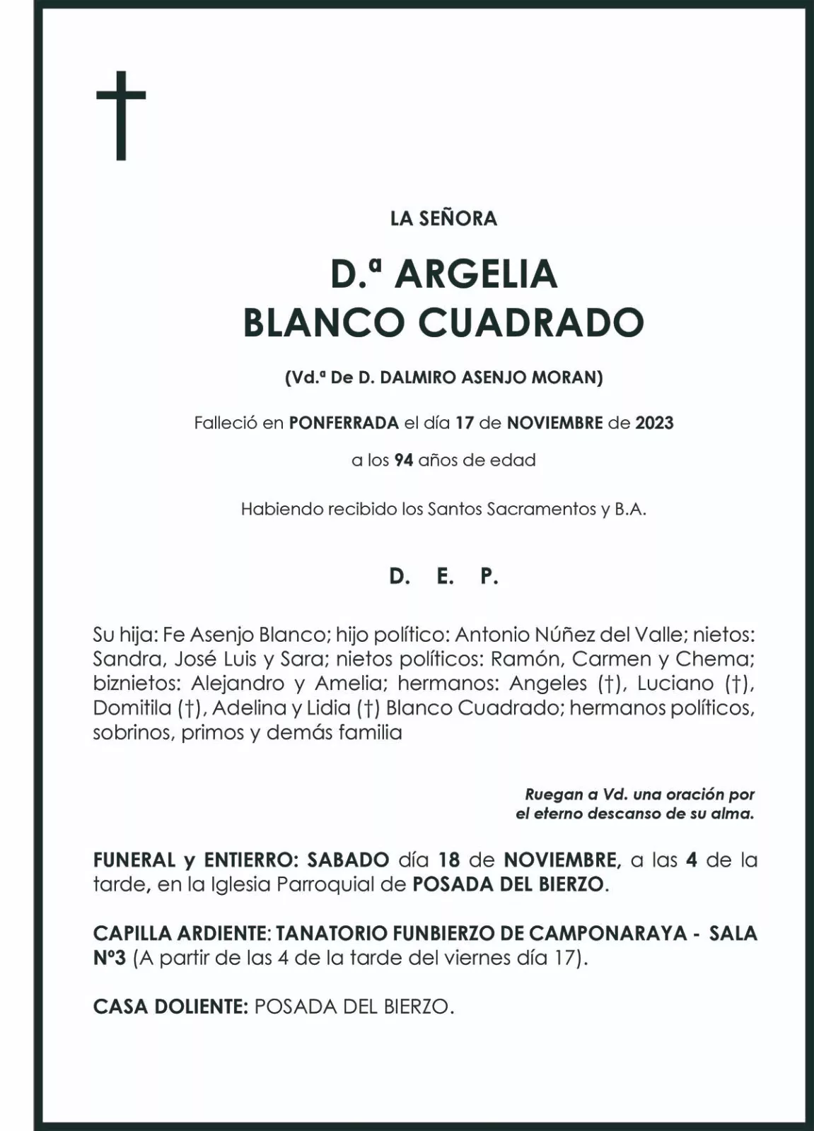 ARGELIA BLANCO CUADRADO