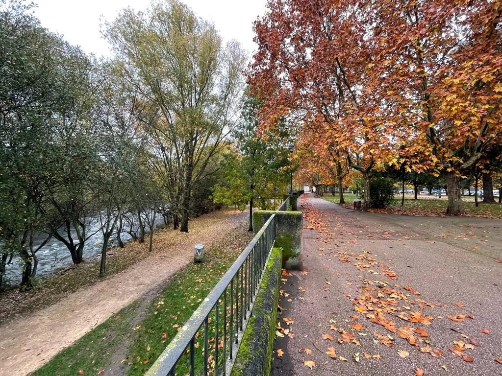 El otoño pasea por el ponferradino parque de La Concordia