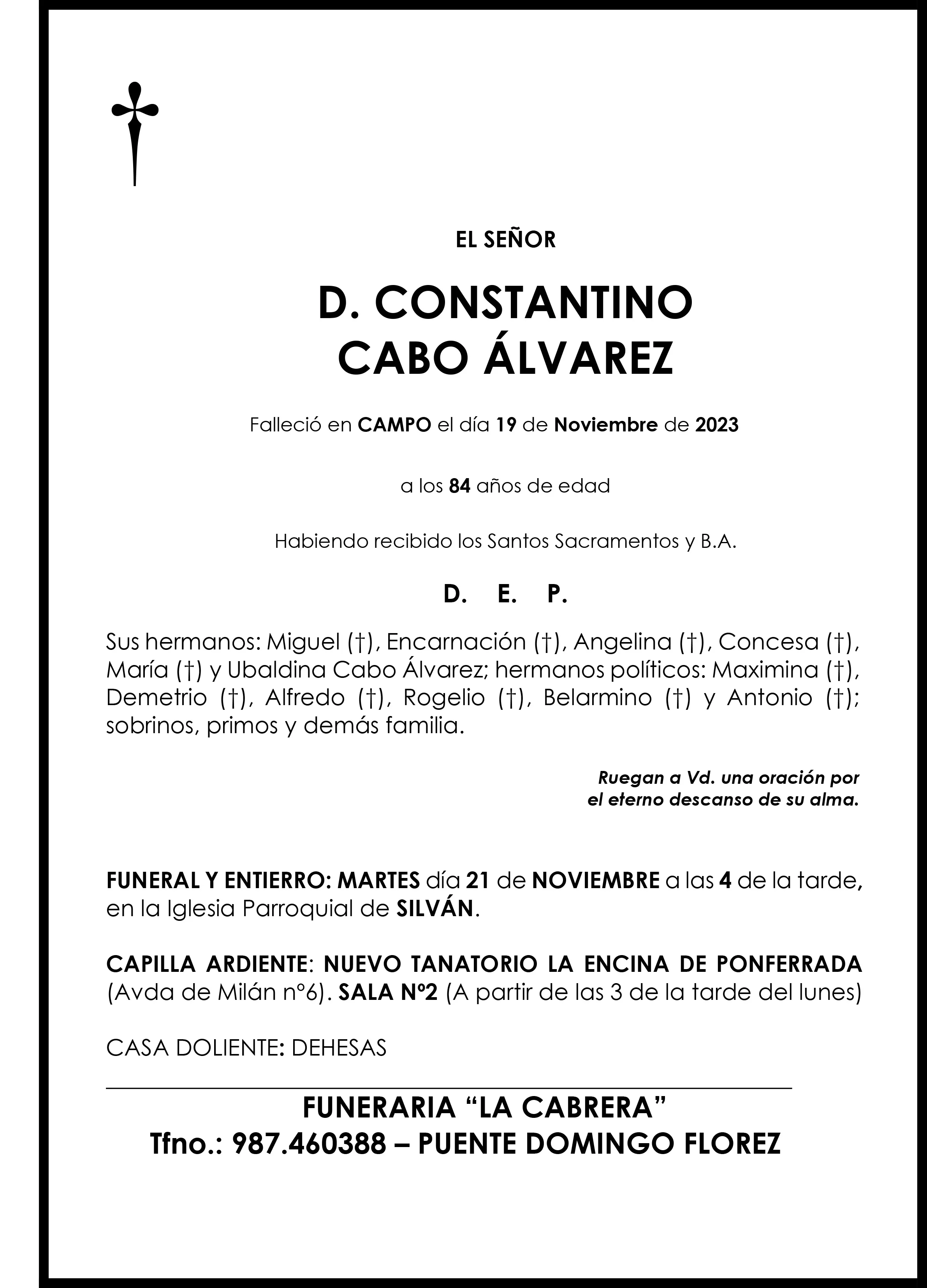 CONSTANTINO CABO ALVAREZ