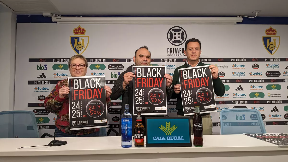 El 'Black Friday' llega a Ponferrada con el sorteo de 200 entradas para 2 partidos de la Ponferradina