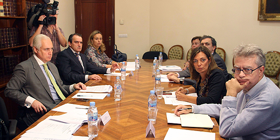 Imagen de la reunión para el protocolo (Rubén Cacho / ICAL)