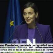 Nevenka Fernández recoge el premio del Ministerio de Igualdad por su resiliencia