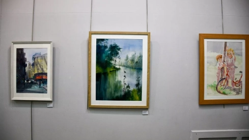 Exposición de la Asociación de Pintores del Bierzo en la Casa de la Cultura de Ponferrada