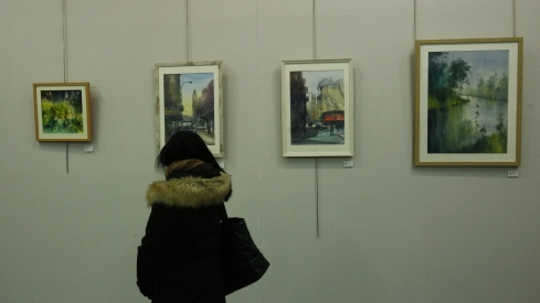 Exposición de la Asociación de Pintores del Bierzo en la Casa de la Cultura de Ponferrada