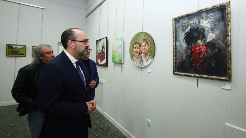 Exposición de la Asociación de Pintores del Bierzo en la Casa de la Cultura de Ponferrada