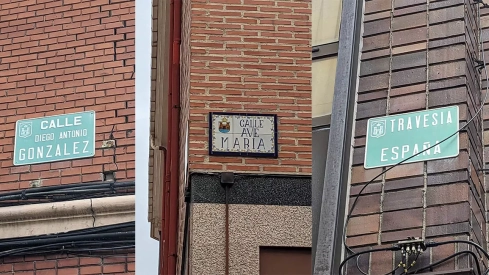 Placas de calles de Ponferrada