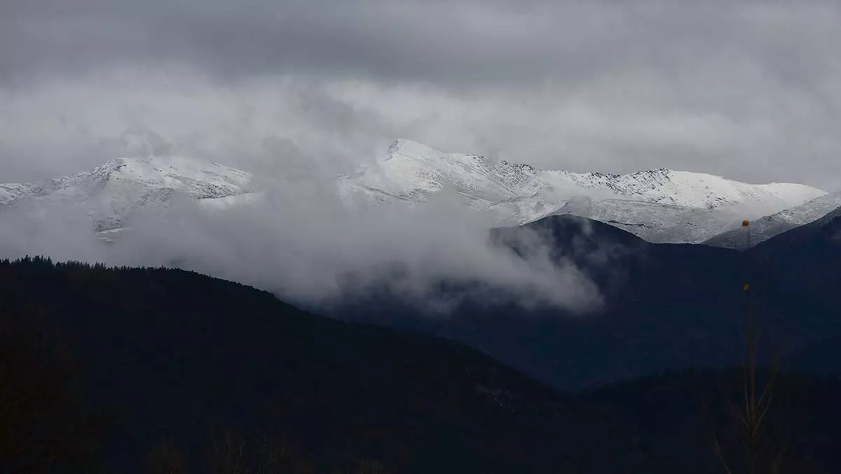 Nieve en las montañas del Bierzo 