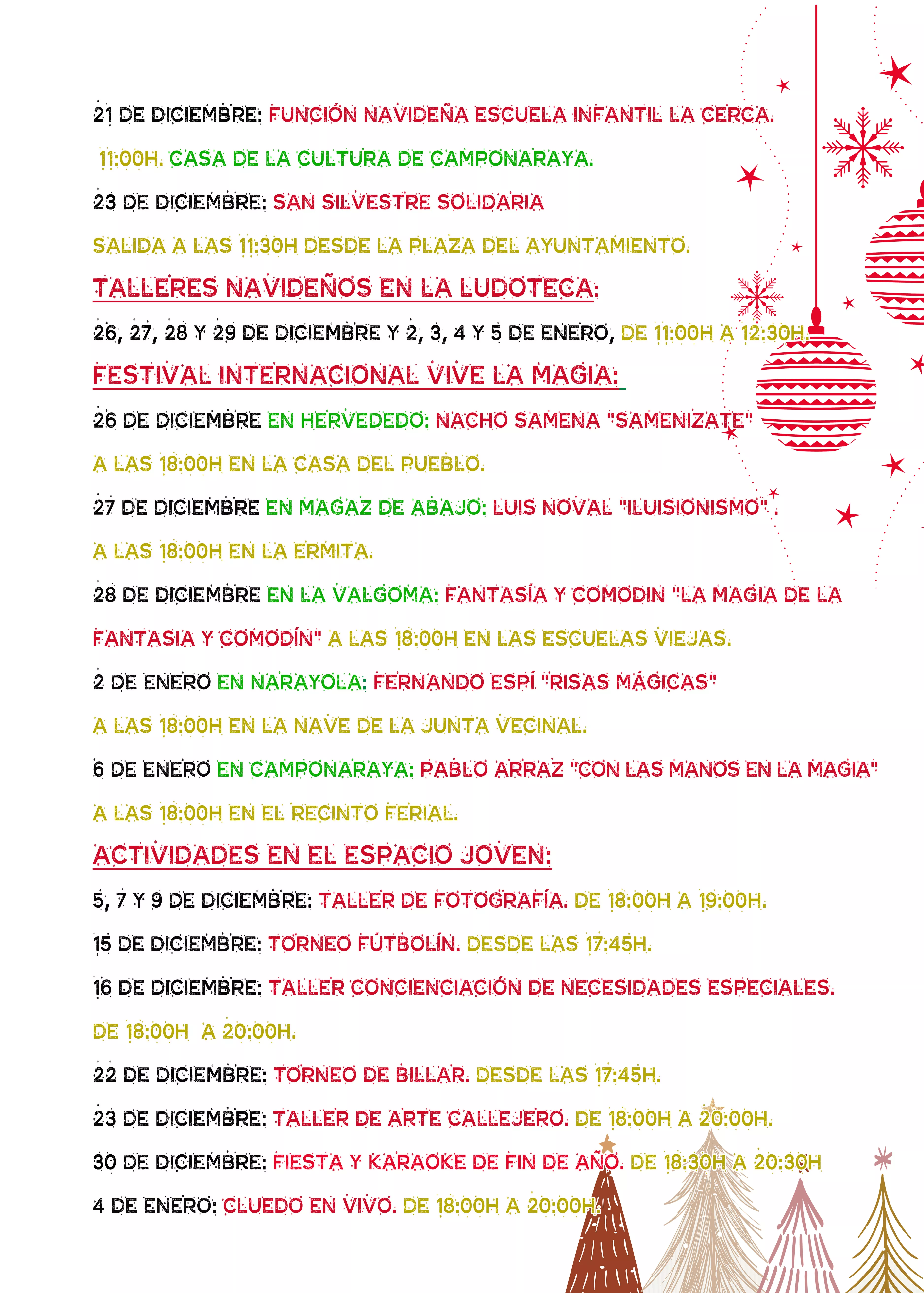Programa de Navidad de Camponaraya (2)