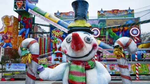 Parque de atracciones de Navidad de La Rosaleda de Ponferrada