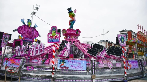 Parque de atracciones de Navidad de La Rosaleda de Ponferrada