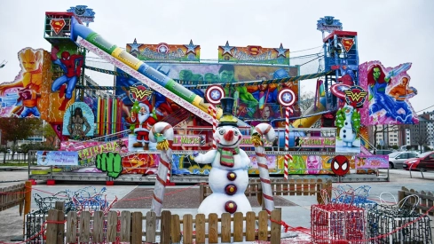 Parque de atracciones de Navidad de La Rosaleda de Ponferrada