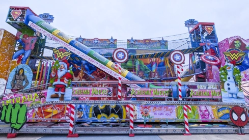 Parque de atracciones de Navidad de La Rosaleda de Ponferrada